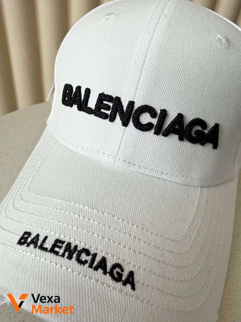 Кепка Balenciaga с вышитым логотипом — фото 4