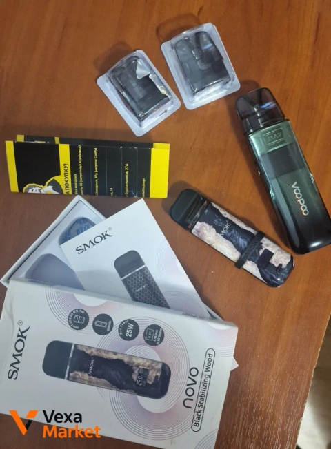 VOOPOO Argus E40 (Lake Green) + SMOK Novo X 25W (Black Stabilizing Wood)