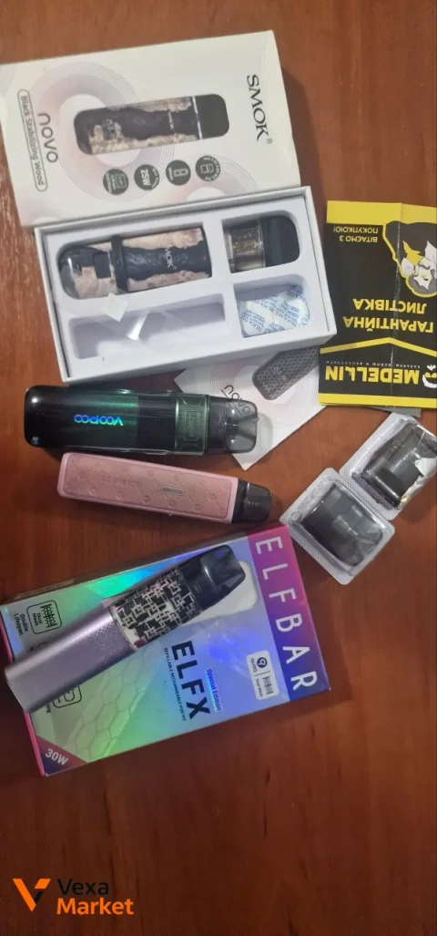 Pod-системы SMOK Novo X, Voopoo Argus E40, Ursa Nano S2, Elfbar Elf X
