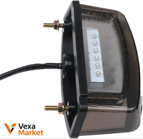 Универсальный задний LED мото-фонарь стоп / габарит / подсветка номера