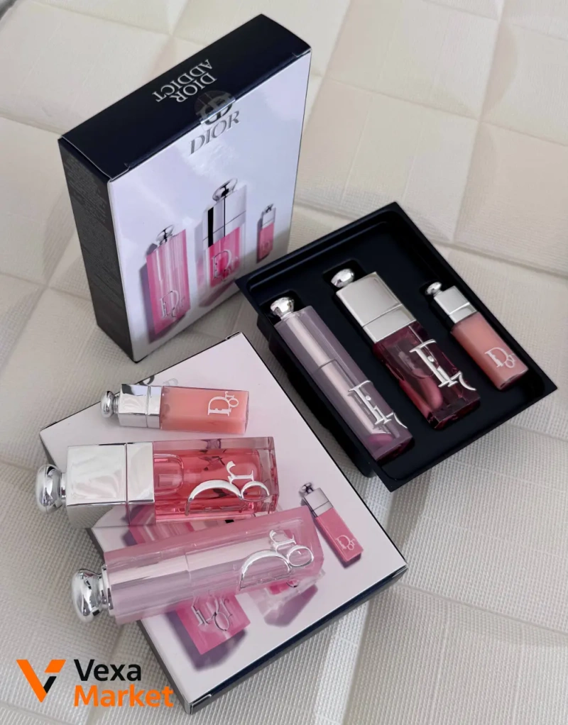 Подарунковий набір для губ Dior Addict 3-в-1 (Бальзам, Олійка-блиск, Максимайзер) — фото 2