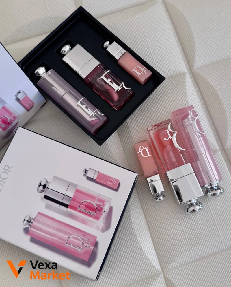 Подарунковий набір для губ Dior Addict 3-в-1 (Бальзам, Олійка-блиск, Максимайзер) — фото 3