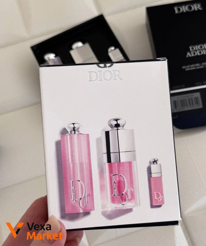 Подарунковий набір для губ Dior Addict 3-в-1 (Бальзам, Олійка-блиск, Максимайзер) — фото 4