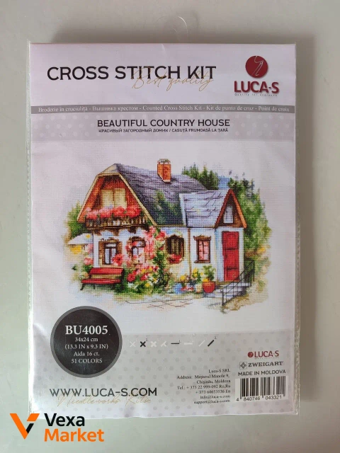 Набор для вышивания Luca-S "Beautiful Country House" BU4005