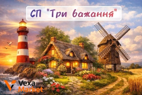 СП "Три Бажання" - вишивка хрестиком: маяки, будинки, млини