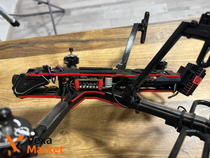 FPV дрон 7 дюймов F7 рама, Flash_tech_F7PRO контроллер, ELRS RX, F7 2807 моторы, аналоговая камера — фото 3