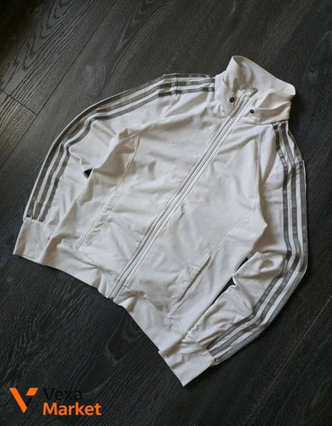 Винтажное зип-худи Adidas унисекс размер S
