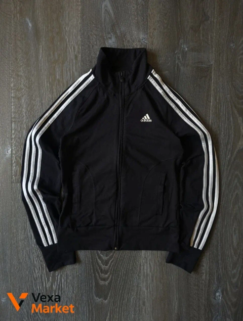 Винтажное зип-худи Adidas унисекс размер S