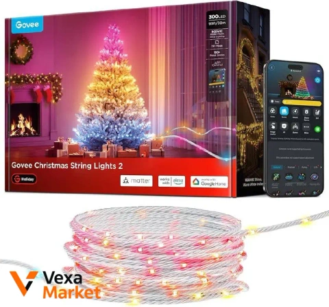 Govee Christmas String Lights 2 RGBWIC 30m 300 LED