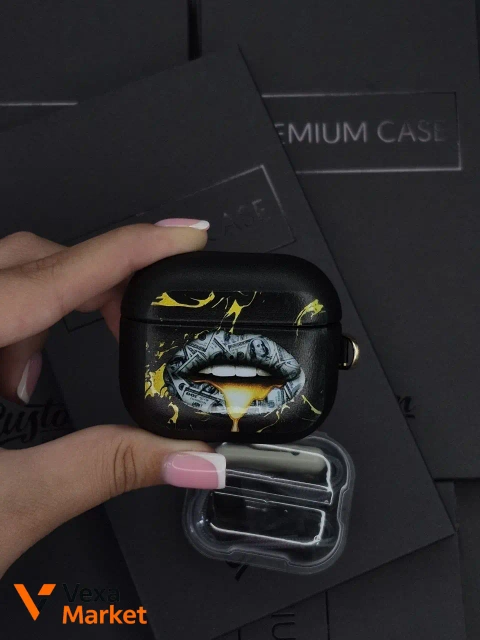 Чохол для AirPods Pro 3 з дизайном "Губи з грошима"