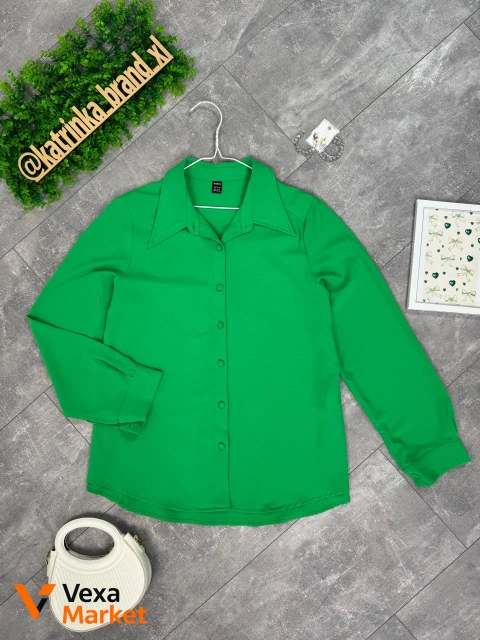 Яскрава зелена сорочка Shein EUR 2XL / НАШ 52