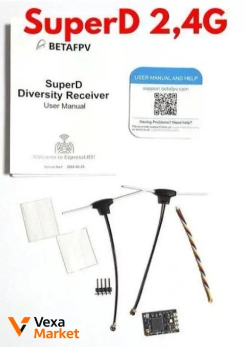 Приймач BetaFPV SuperD 2.4G diversity