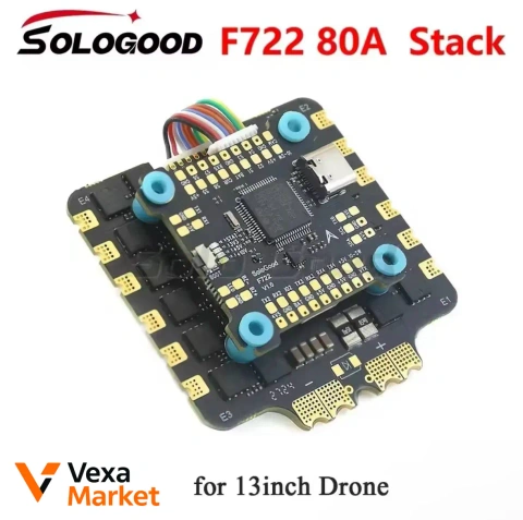 Стек полетный Sologood F722 80A/60A для FPV дронов