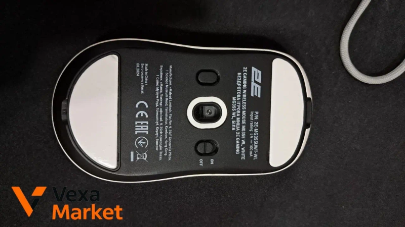 Игровая беспроводная мышь 2E Gaming Wireless Mouse MG355 WL, белая — фото 2