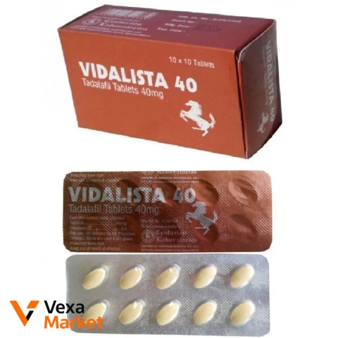 Чоловічий збуджувач Vidalista 40 мг Tadalafil Tablets INDIA ORIGINAL