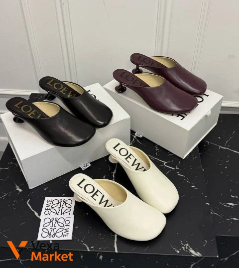 Мюлі на підборах Loewe