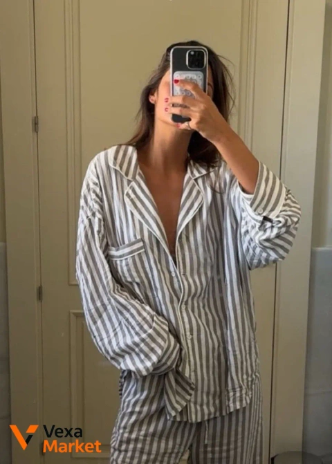 Піжама Victoria's Secret жіноча смугаста розмір XS