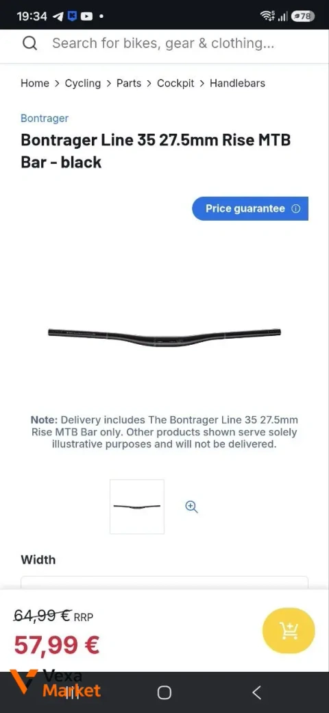 Руль Bontrager Line 35 27.5 Rise 790мм