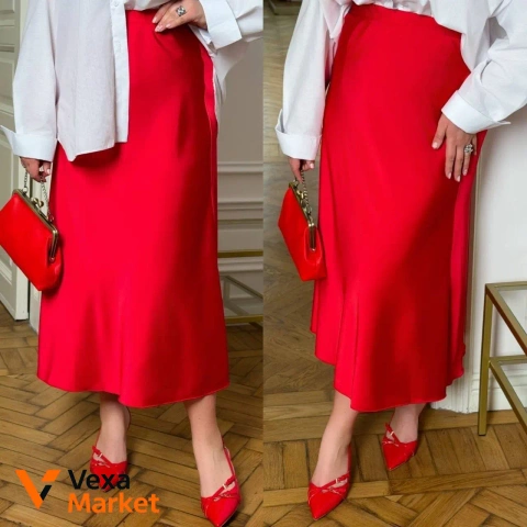 Юбка из королевского атласа