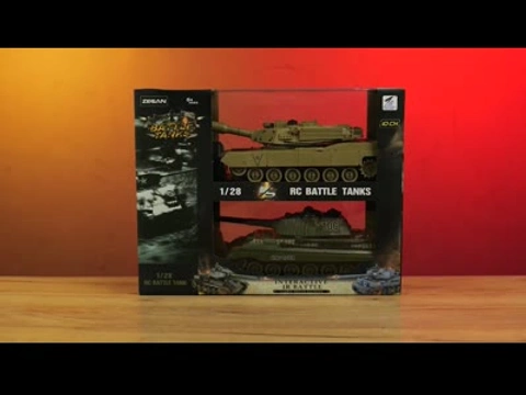 Радиоуправляемый танк 99823, масштаб 1:28, 2 танка в комплекте