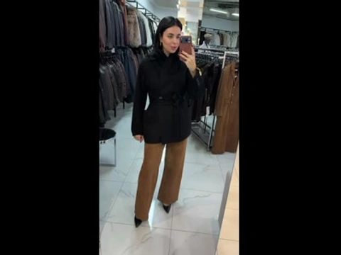Укороченное пальто Loro Piana из кашемира