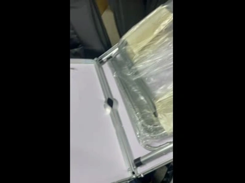 Складной стол для пикника с 4 стульями, Бамбук, 120х70х60см