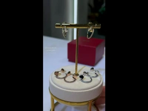 Серьги Cartier Juste Un Clou из белого/желтого/розового золота 18К с бриллиантами 0.51ct