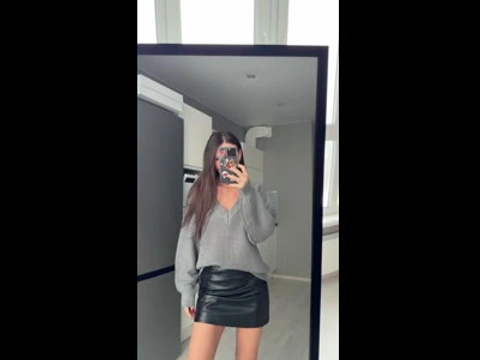 Юбка из эко-кожи H&M размер 36