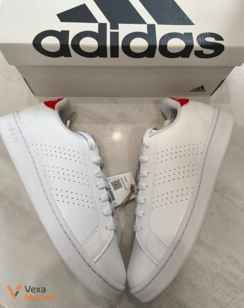 Adidas Advantage кроссовки мужские белые 41.5 р — фото 4