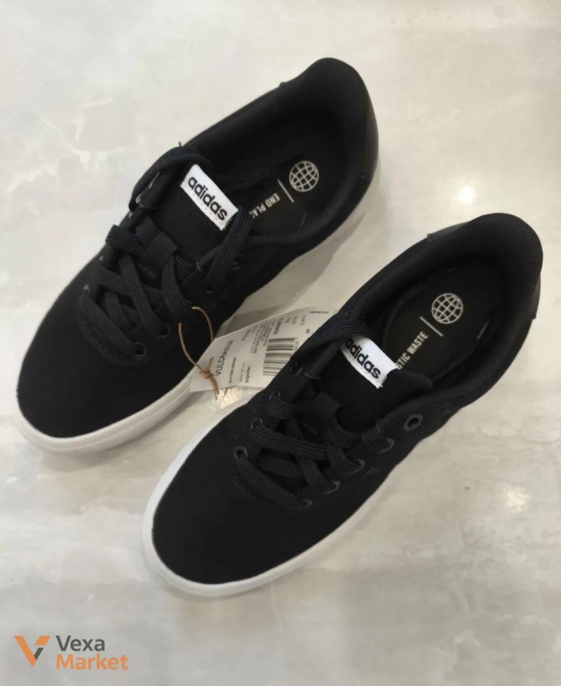 Adidas кроссовки текстильные черные 23 см — фото 2