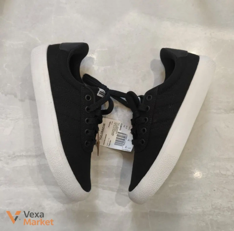 Adidas кроссовки текстильные черные 23 см — фото 3