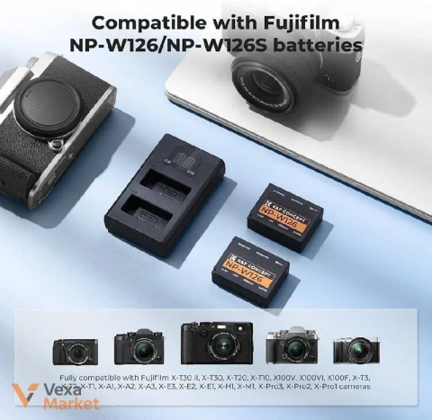 Аккумулятор и зарядное устройство K&F Concept 1300 мАг NP-W126/NP-W126S для Fujifilm