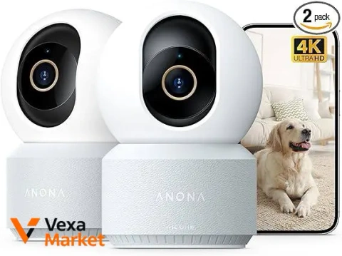 Anona 4K UHD Внутрішня камера безпеки, 2 шт.