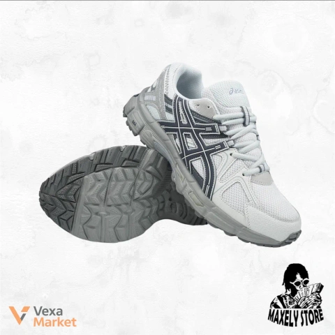 Asics Gel-Kahana 8 Light Grey Dark Stripes
