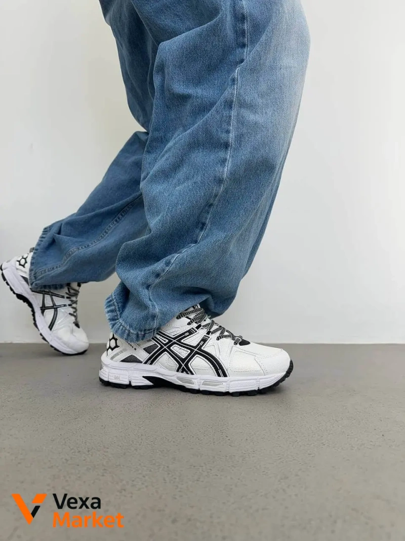 Asics Gel-Kahana 8 White Black — фото 2