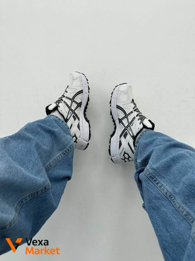 Asics Gel-Kahana 8 White Black — фото 3