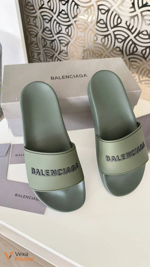 Balenciaga Шлепанцы хаки