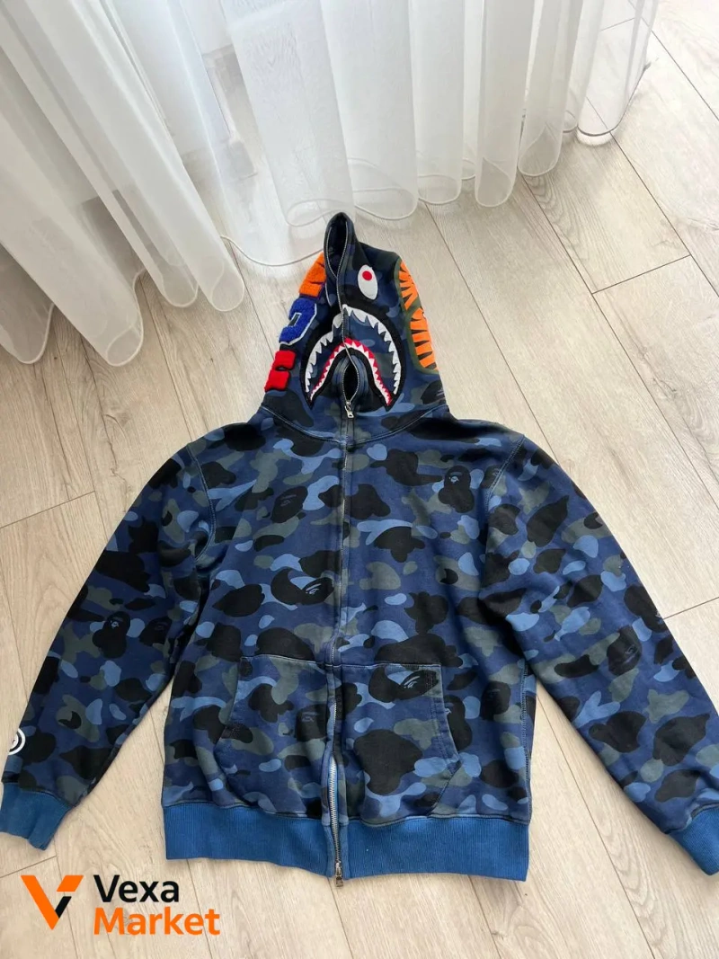 Bape Худі з принтом акули — фото 2