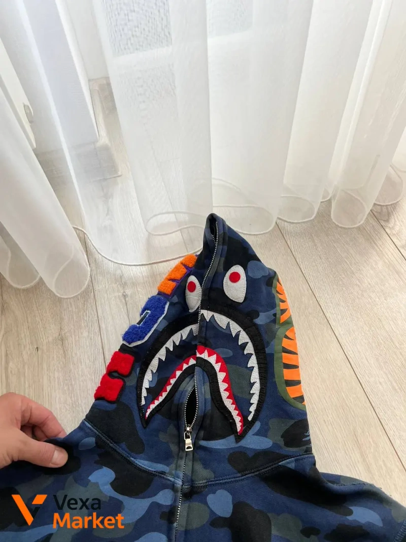 Bape Худі з принтом акули — фото 6
