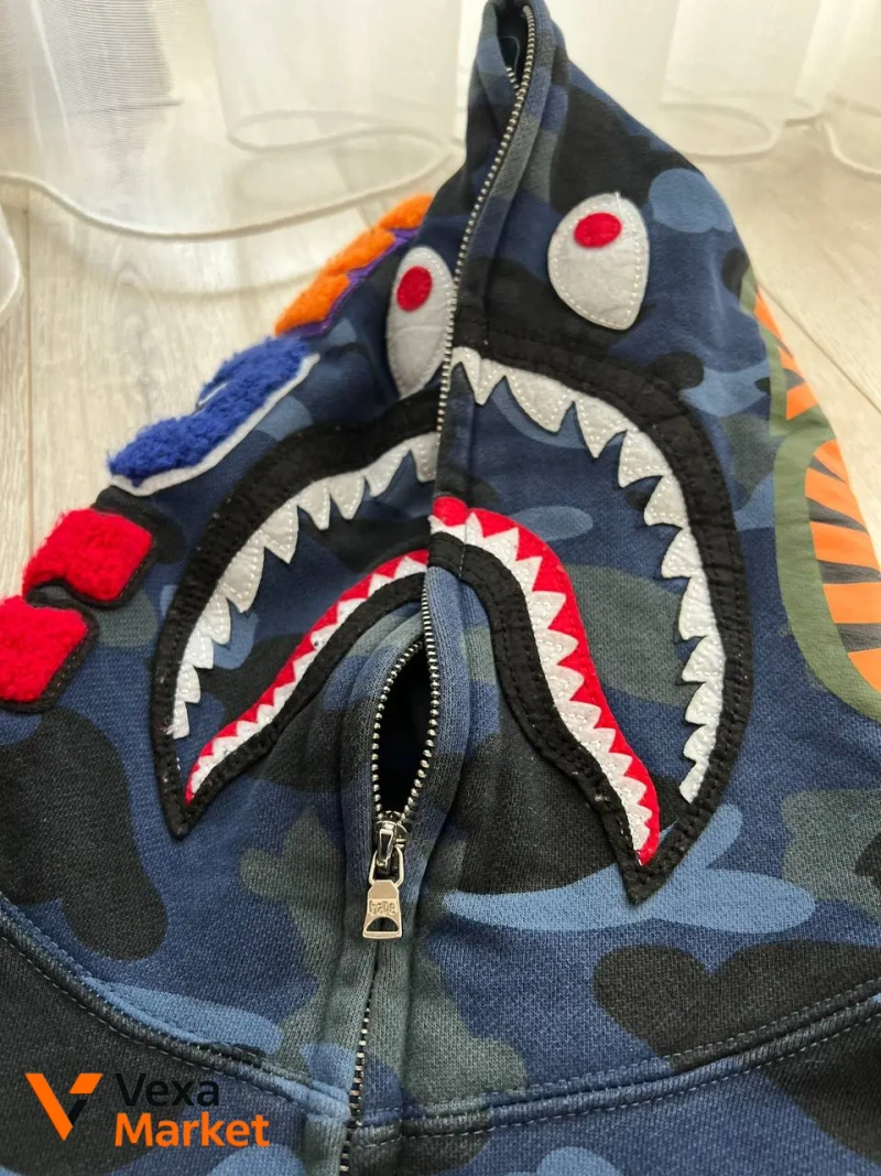 Bape Худі з принтом акули — фото 7