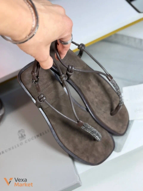 Босоніжки Brunello Cucinelli шкіряні
