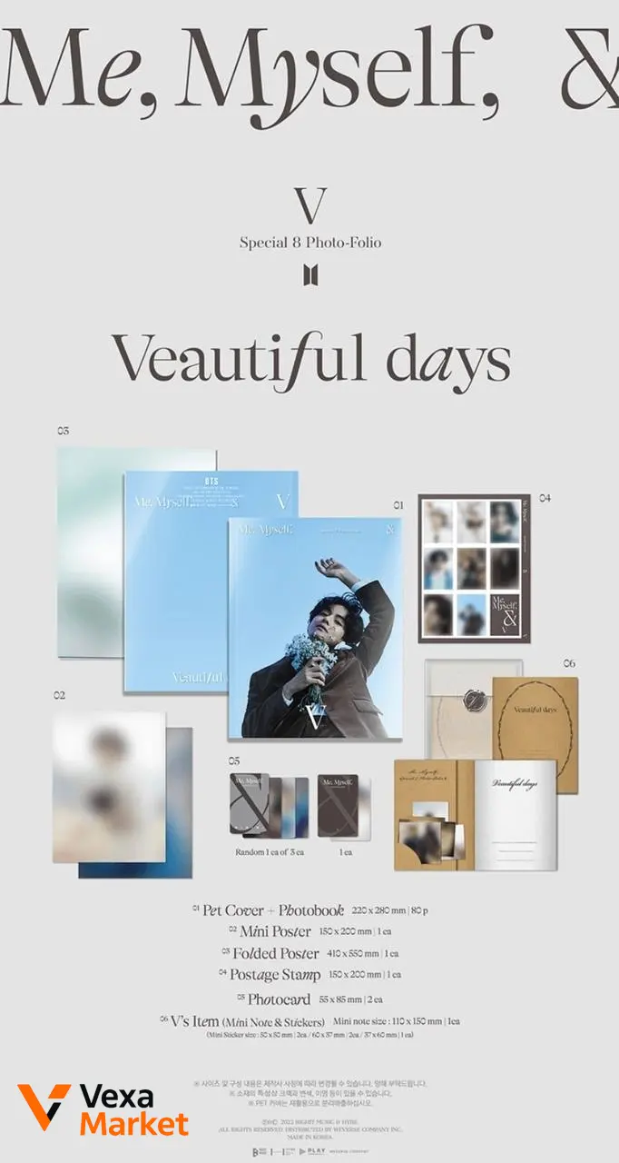 BTS - Me, Myself and V 'Veautiful Days' Photobook — фото 2