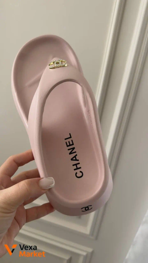 Chanel женские шлепанцы розовые