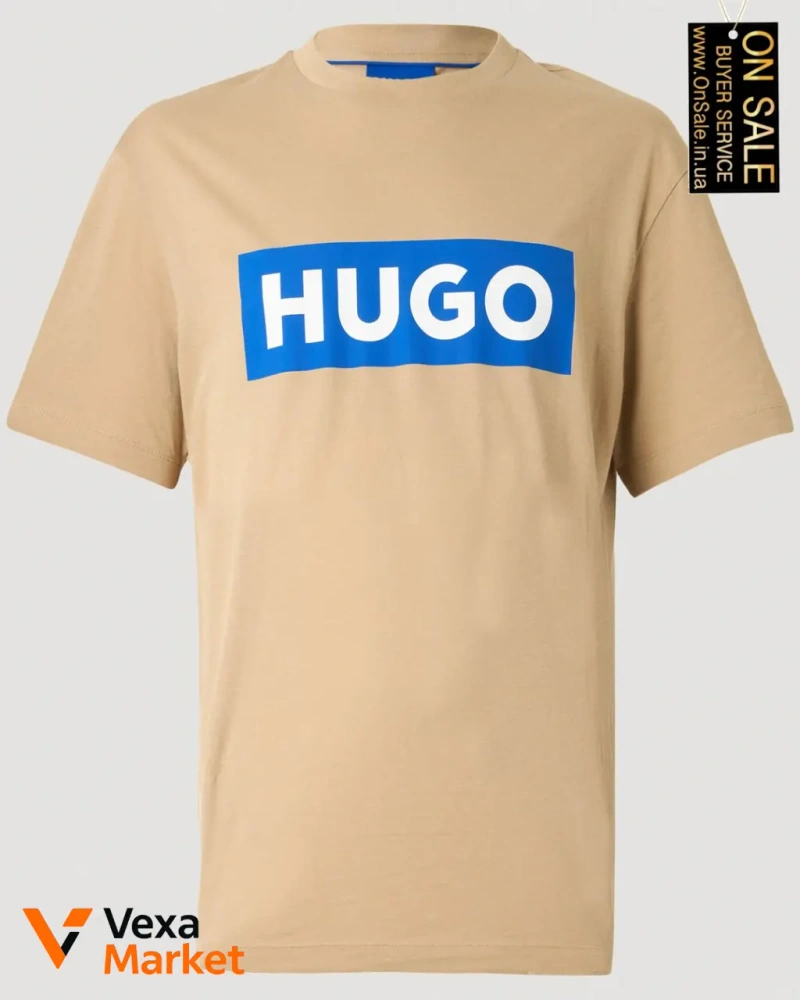 Чоловіча футболка Hugo з принтом — фото 6