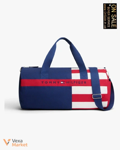Чоловіча сумка Tommy Hilfiger Дафл полотно колор-блок