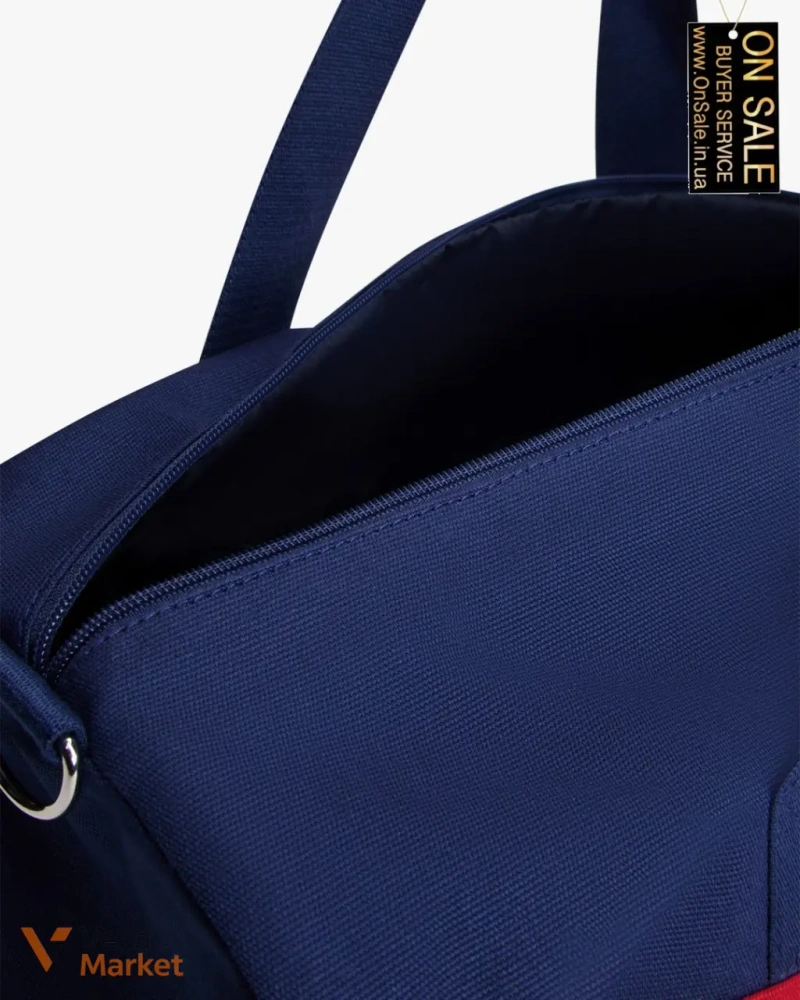 Чоловіча сумка Tommy Hilfiger Дафл полотно колор-блок — фото 5