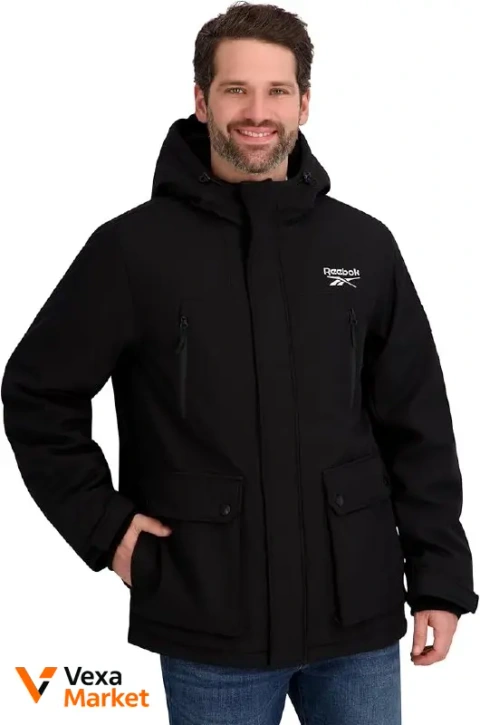 Чоловіча зимова куртка Reebok Insulated Softshell Winter Jacket чорна L