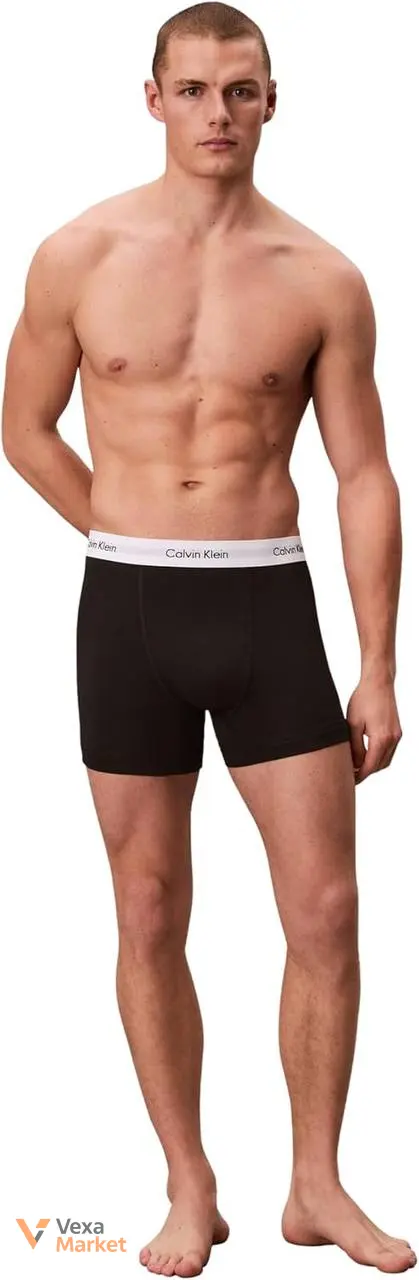 Чоловічі боксери Calvin Klein (3 шт) чорні, подовжені — фото 5