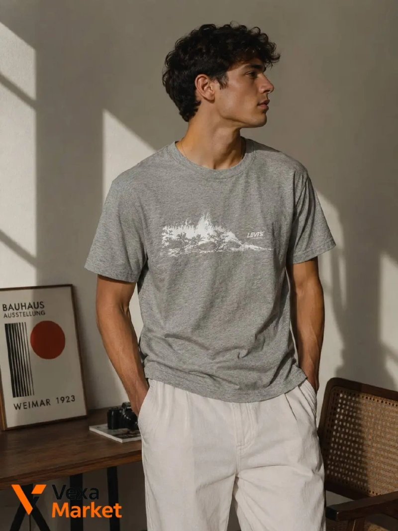 Чоловічі футболки Levi's 100% бавовна — фото 2