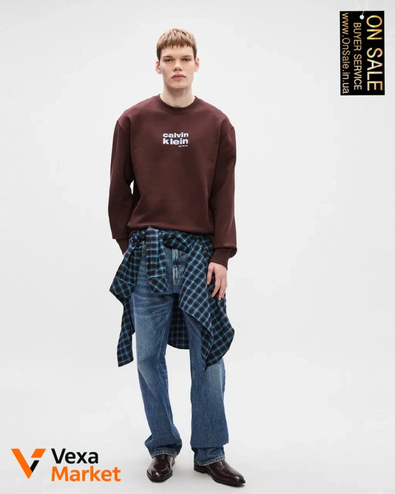 Чоловічий світшот Calvin Klein з графічним логотипом — фото 6